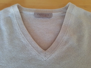 Kaschmir Pullover Weiss Herren Gr. 48
