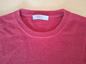 Kaschmir Pullover Rot Herren Grösse 48