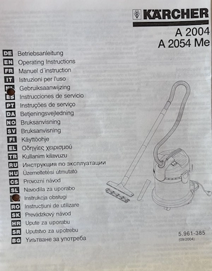 Kärcher Nass- Trockensauger A 2054 Me Neuwertig Bild 5
