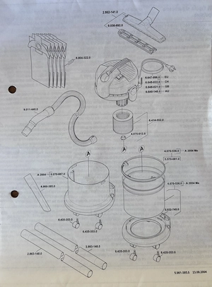 Kärcher Nass- Trockensauger A 2054 Me Neuwertig Bild 6