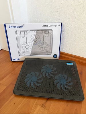 Tenswall Laptop Cooling Pad - Notebook-Kühler mit 3 Lüftern & LED
