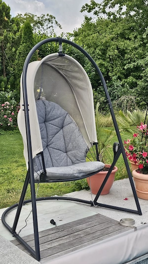 Outdoor Hängesessel mit Gestell Bild 3