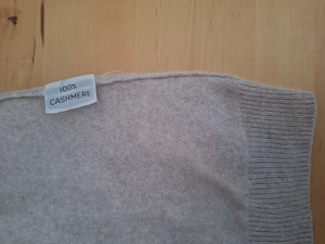 Kaschmir Pullover Sandstrand Hellbraun Herren Gr. S Bild 4
