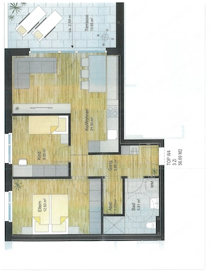 Erstbezug schöne 3 Zimmer Neubau Wohnung in Nenzing  Bild 3