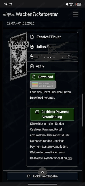 Wacken Open Air Ticket, Harder Bild 5