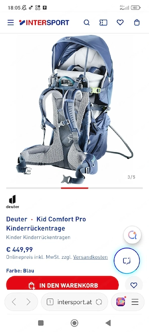 Kinderrückentrage Kraxe Bild 2
