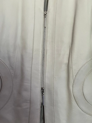 Damenjacke weiß Lammnappa Gr. 38 (fällt aber kleiner aus) Bild 3