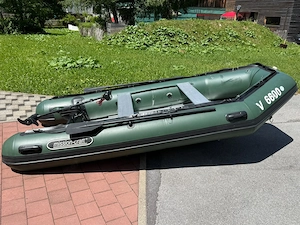 Schlauchoot Missioncraft 360 mit Elektromotor. Bild 5