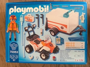 Playmobil Rettung Quad mit Anhänger Bild 2