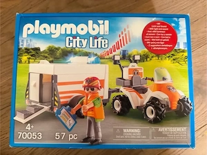 Playmobil Rettung Quad mit Anhänger Bild 3