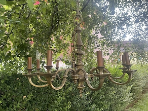 Prächtiger Messing Kronleuchter günstig Bild 3