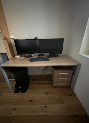 Modernes Büromöbel-Set   Schreibtisch, Rollcontainer & Hochschrank