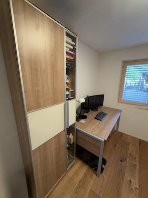 Modernes Büromöbel-Set   Schreibtisch, Rollcontainer & Hochschrank Bild 2