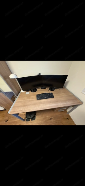 Modernes Büromöbel-Set   Schreibtisch, Rollcontainer & Hochschrank Bild 3