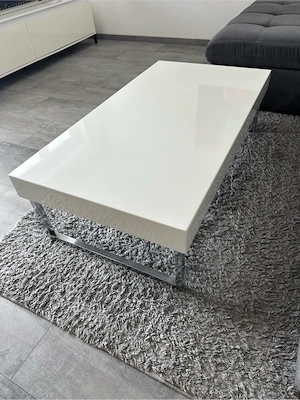 Couchtisch weiss Hochglanz Bild 3