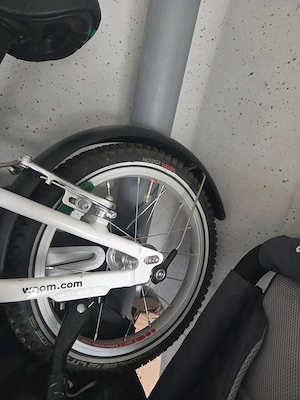 Woom 2 Kinderfahrrad 14 Zoll blau Weiß  Bild 4