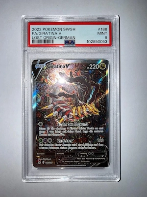 Karte Pokémon Giratina v Alt Art 186 196 PSA 9 Deutsch  Bild 3