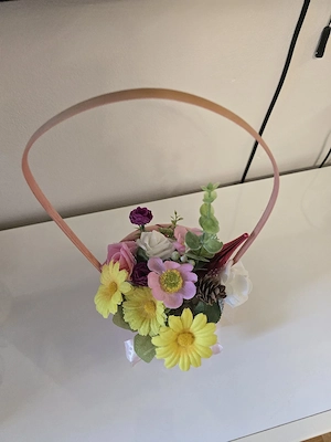 Künstlicher Blumenkorb Bild 2