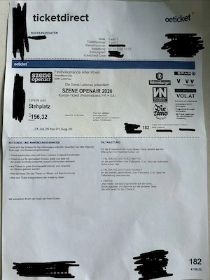 Szene Open Air Festival Pass Fr+Sa