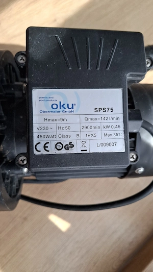 OKU SPS 75 Poolpumpe Bild 2