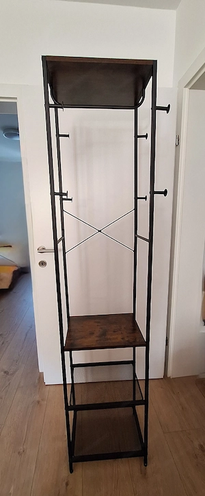 vielseitiger Garderobenständer 40 x 28 x 181 cm Bild 2
