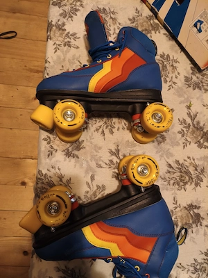 Rio Roller Discoroller "Blueberry" Quad Skates - Gr. 38 (UK 5) - Neuwertig   Nur 2x getragen! Inkl.  Bild 3
