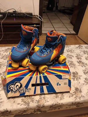 Rio Roller Discoroller "Blueberry" Quad Skates - Gr. 38 (UK 5) - Neuwertig   Nur 2x getragen! Inkl.  Bild 2
