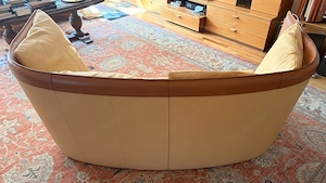 Wohnzimmer Desinger Leder Couch - wie neu Bild 3