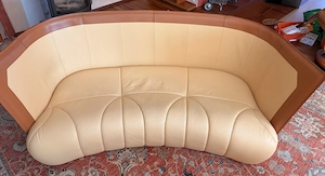 Wohnzimmer Desinger Leder Couch - wie neu Bild 4