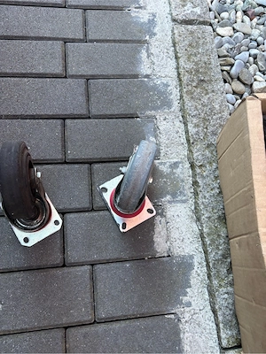 15 gebrauchte Lenkrollen   Transportrollen   Schwerlastrollen   gemischt Bild 3