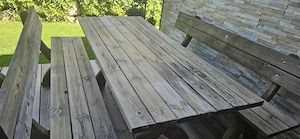 Holzgarnitur  Bild 2