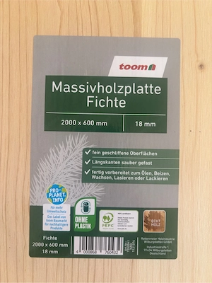 Massivholzplatte Fichte Bild 2