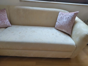 ZU VERSCHENKEN: Weiße Marken Couch Domicil in gutem Zustand (Zerlegbar für einfachen Transport) Bild 5