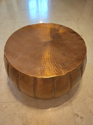 Hammerschlag Beistelltisch - Echtes Metall und schöne Optik Bild 3