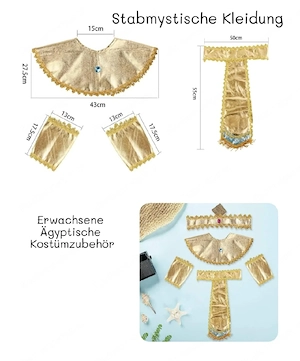 Ägypten Pharao Cleopatra Kostüm Verkleidung Fasching  Bild 2