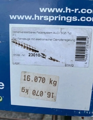 H&R Gewindefedern Audi SQ5 FY 2018 Bild 3