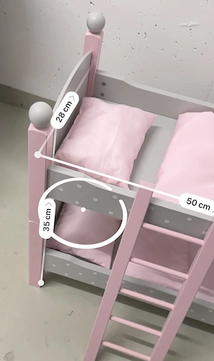 Puppenbett   Stockbett Bild 3