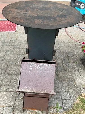 Holz Holzkohle Holzbriketts Grill Unikat Stecksystem Bild 2