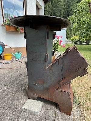 Holz Holzkohle Holzbriketts Grill Unikat Stecksystem Bild 4