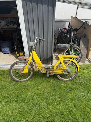 Piaggio Ciao gelb   Oldtimer Mofa   Bastlerfahrzeug Bild 4