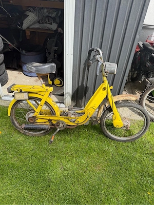 Piaggio Ciao gelb   Oldtimer Mofa   Bastlerfahrzeug Bild 2
