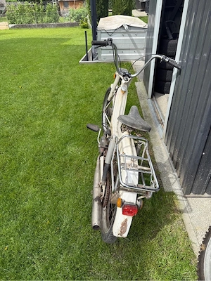 KTM Mofa weiß   Oldtimer   ohne Papiere   Bastlerfahrzeug Bild 4