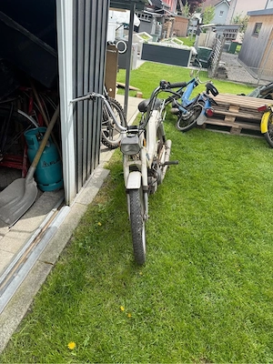 KTM Mofa weiß   Oldtimer   ohne Papiere   Bastlerfahrzeug Bild 2