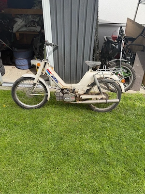 KTM Mofa weiß   Oldtimer   ohne Papiere   Bastlerfahrzeug Bild 3