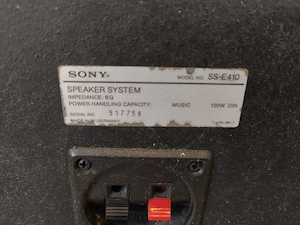 ZU VERSCHENKEN: 2 x Sony Lautsprecher 120W DIN + 1 x Jensen 100W Lautsprecher + Kabel Bild 3