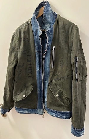 Herren Jeans  Armeegrün Wendejacke von be edgy Bild 2