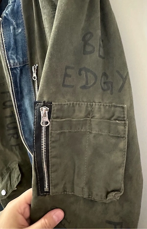 Herren Jeans  Armeegrün Wendejacke von be edgy Bild 6