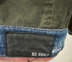 Herren Jeans  Armeegrün Wendejacke von be edgy Bild 4