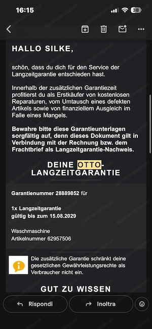 Neue Aeg Waschmaschine Bild 2