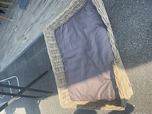 Hundekorb Rattan groß Bild 2